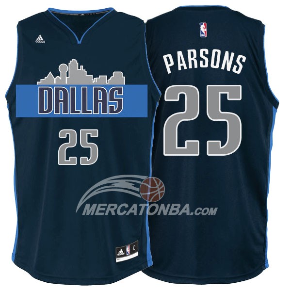 Maglia NBA Parsons Dallas Mavericks Azul